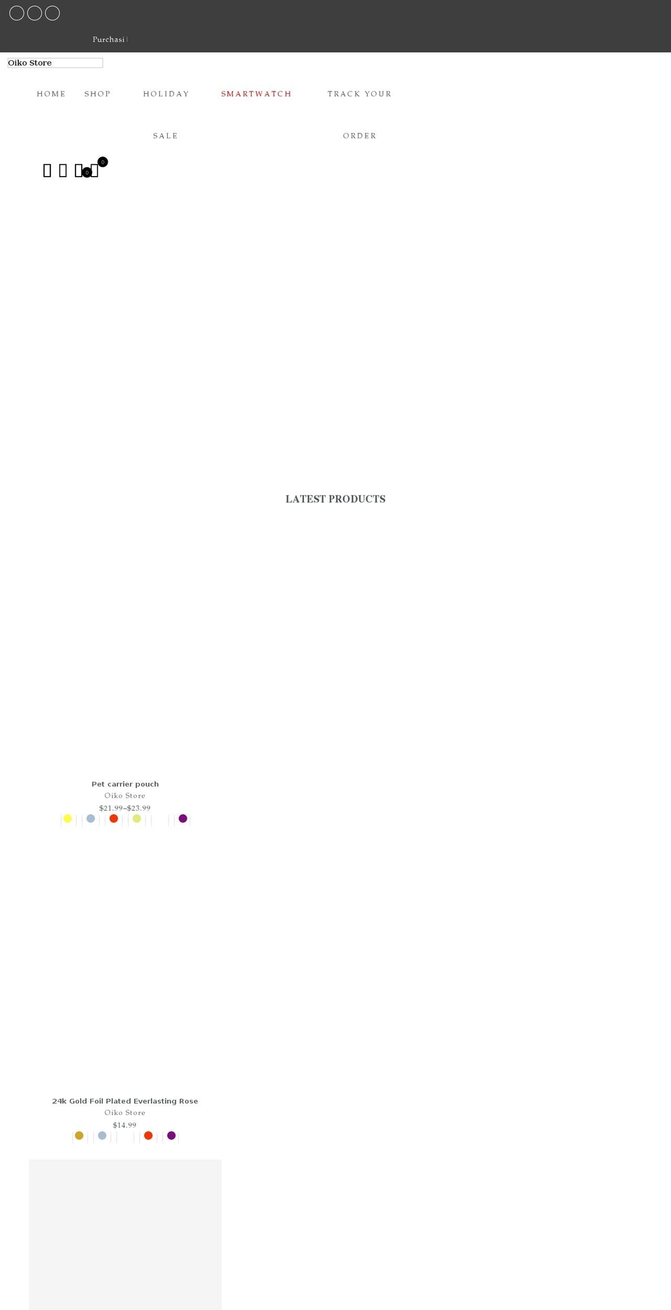 Gecko upload 1.3.3 Shopify theme site example oikostore.com