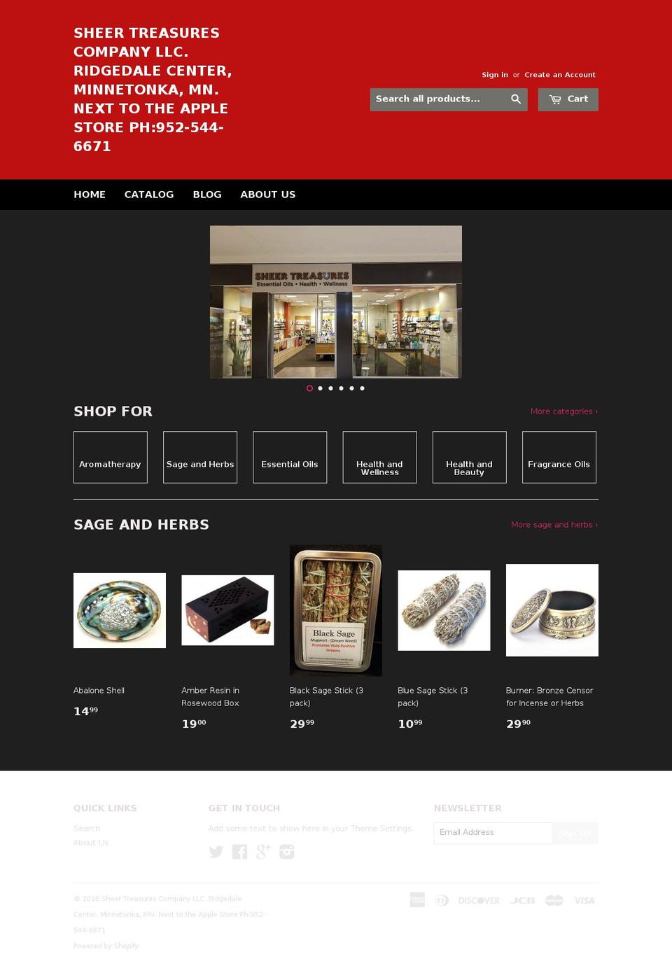 oilandstones.com — Shopify storefront screenshot