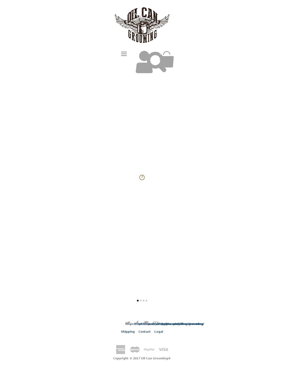 oilcangrooming.com shopify website screenshot
