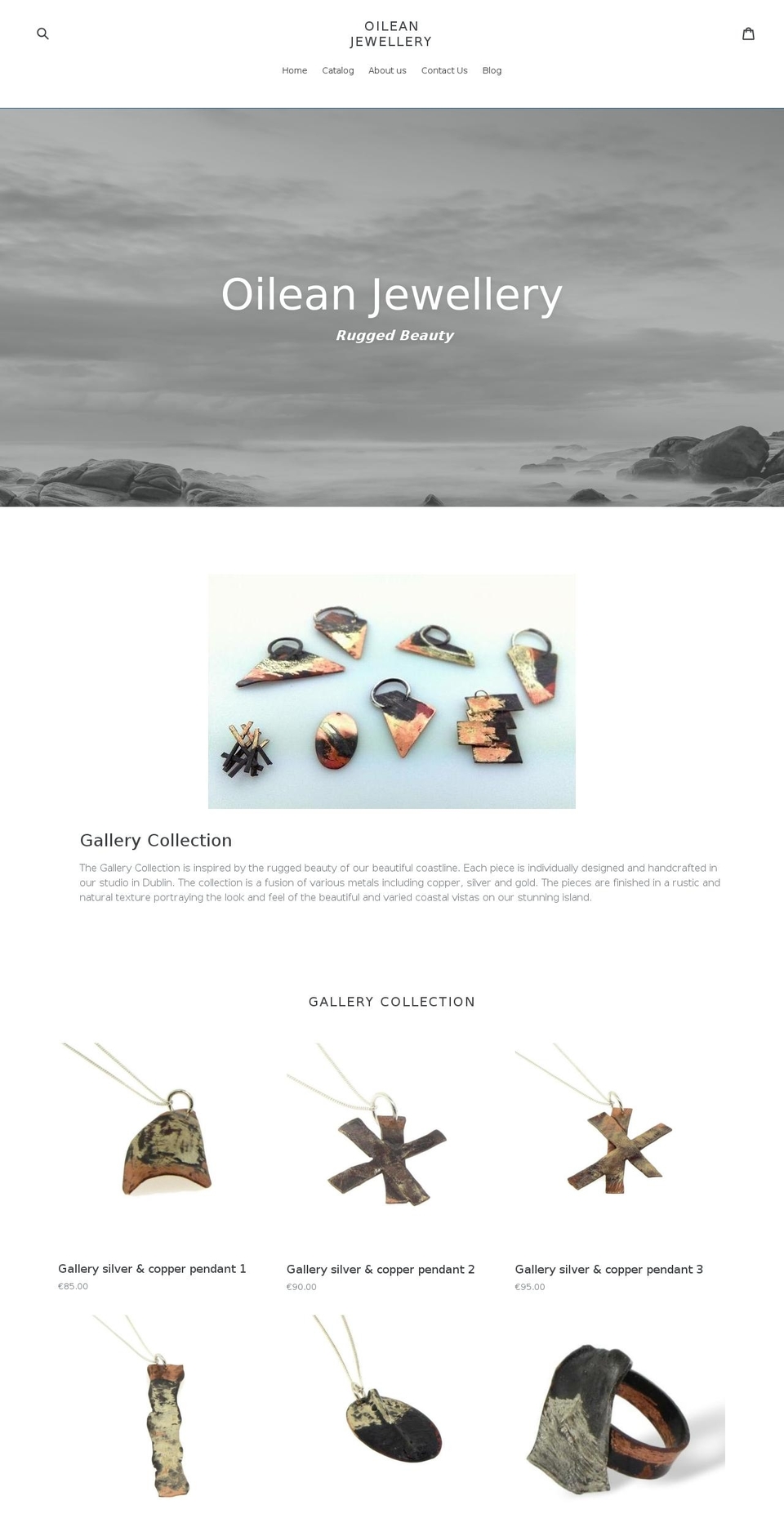 oileanjewellery.com — Shopify storefront screenshot