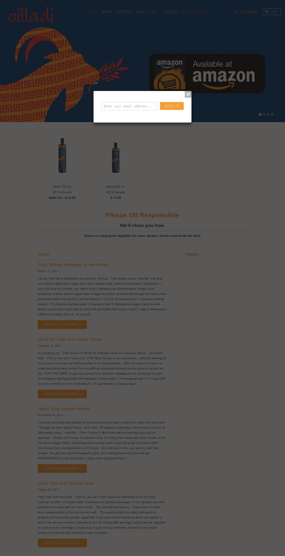 oilladi.com shopify website screenshot