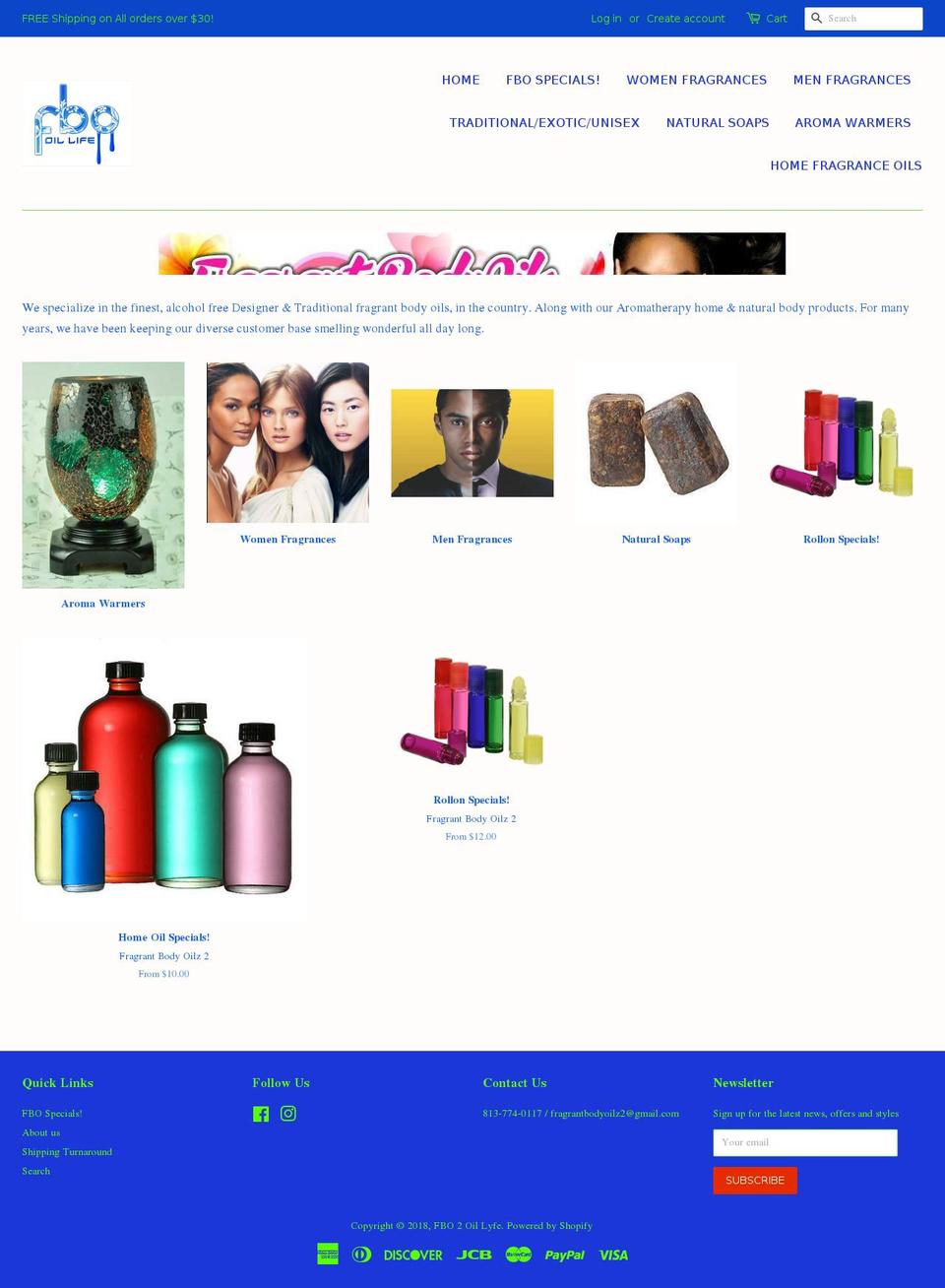 oillyfe.com — Shopify storefront screenshot