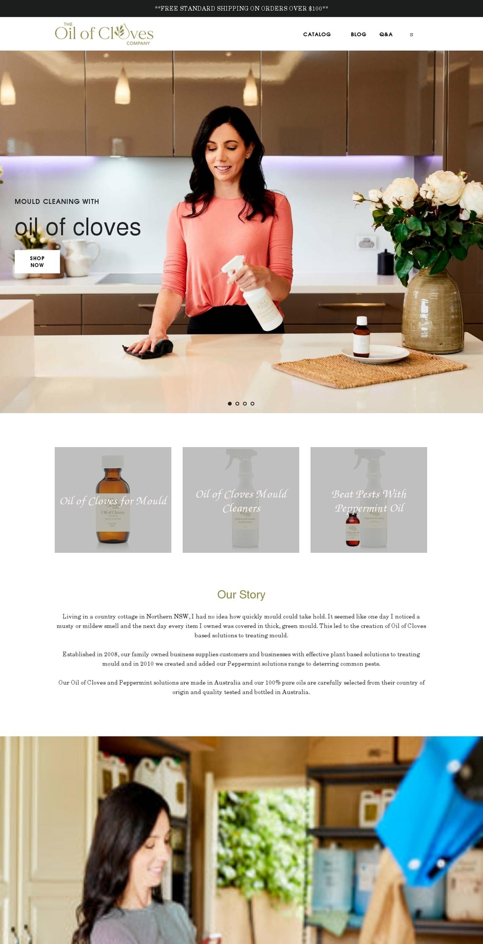oilofcloves.com.au shopify website screenshot