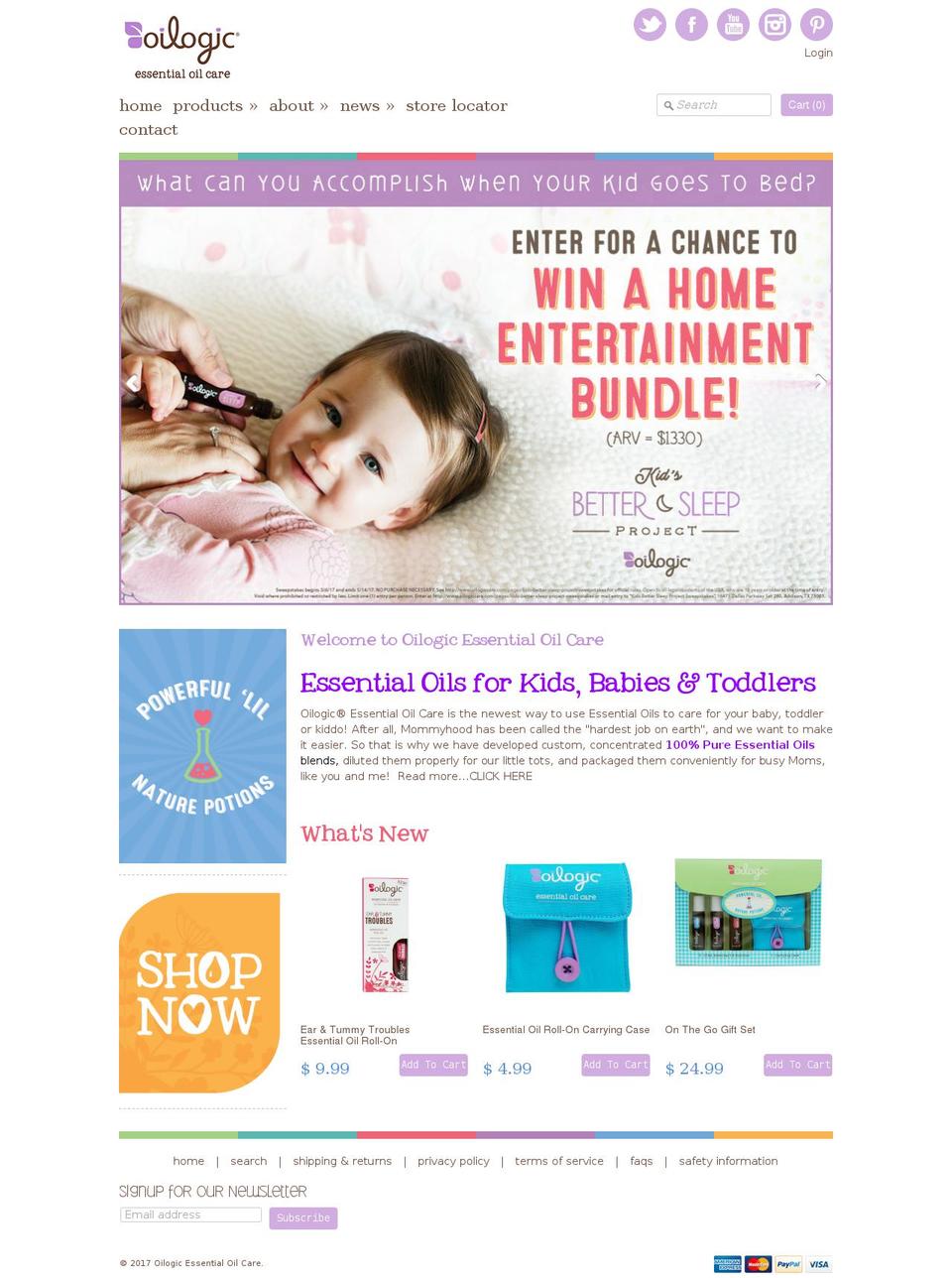 oilogiccare.com shopify website screenshot