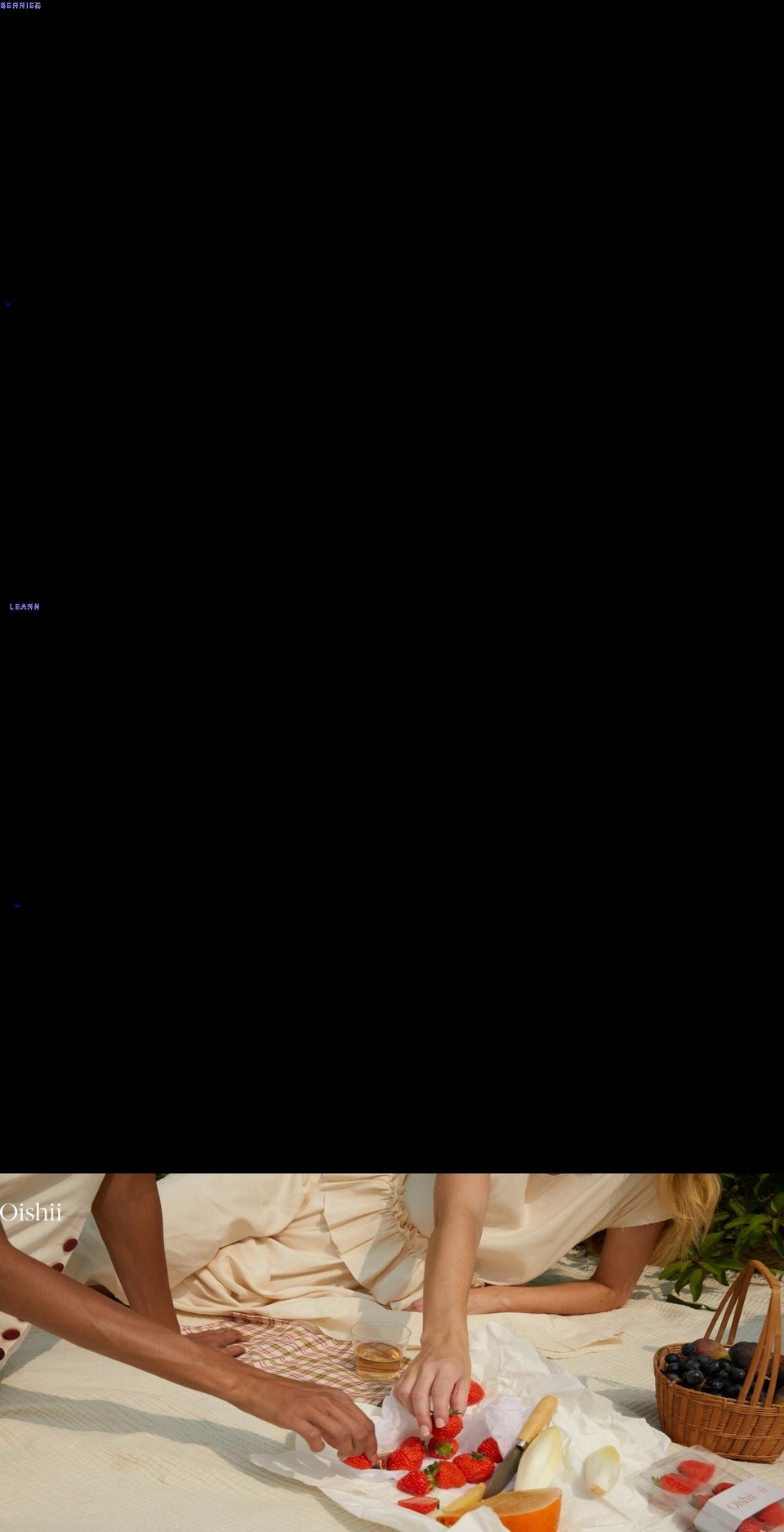 oishii.com shopify website screenshot