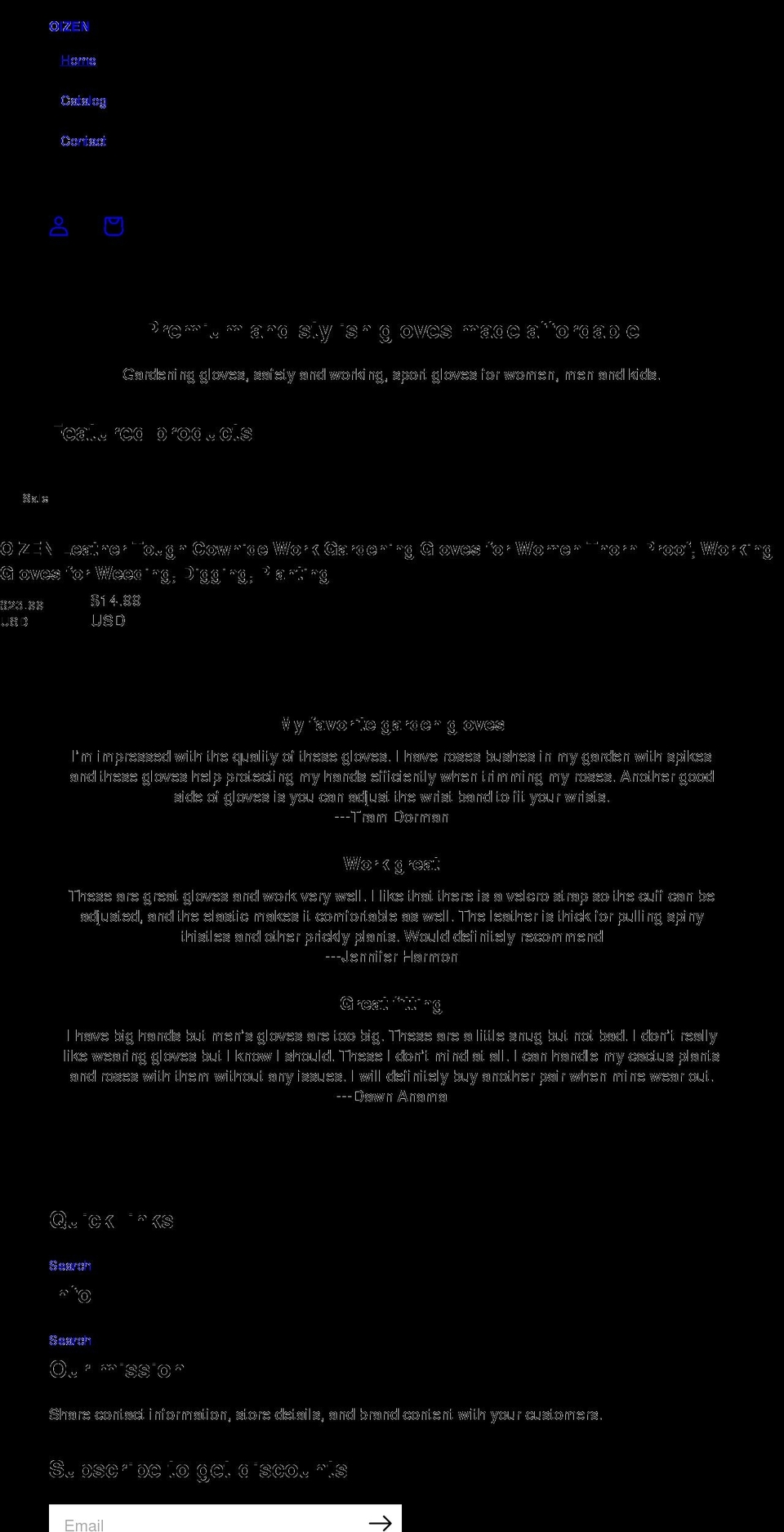 oizen.net shopify website screenshot