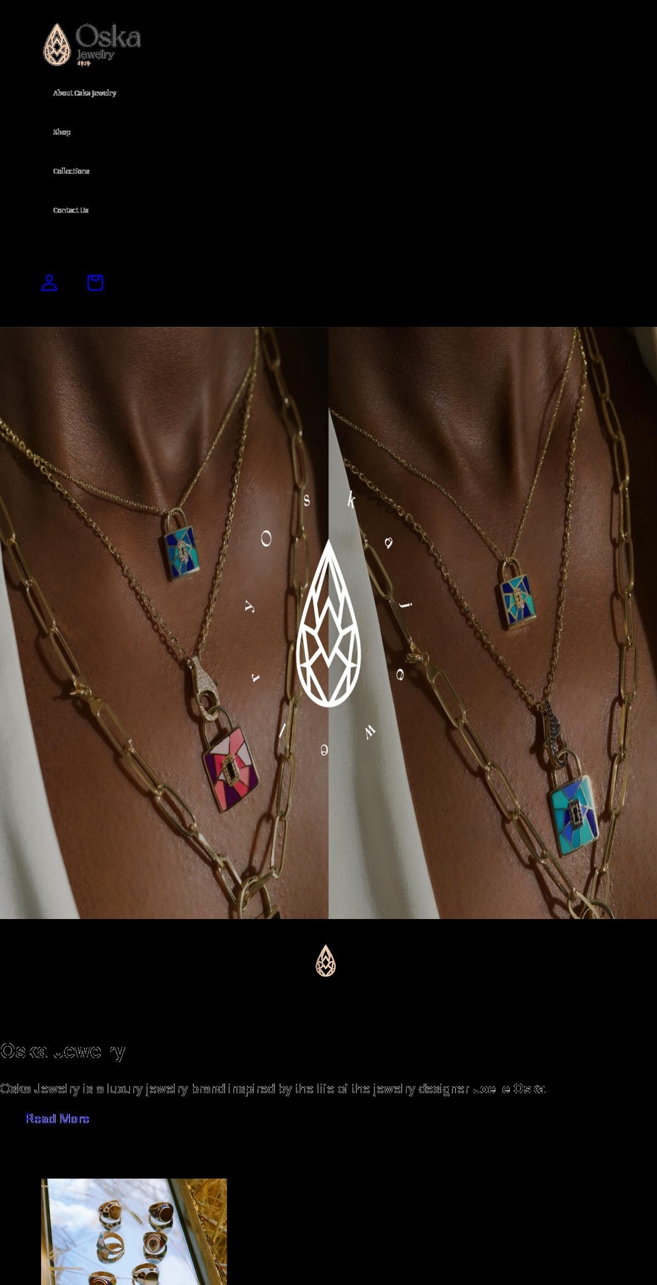 oj-jewelry.com shopify website screenshot
