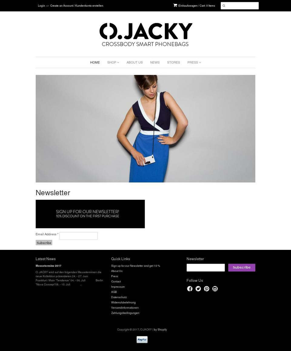 ojacky-berlin.com shopify website screenshot