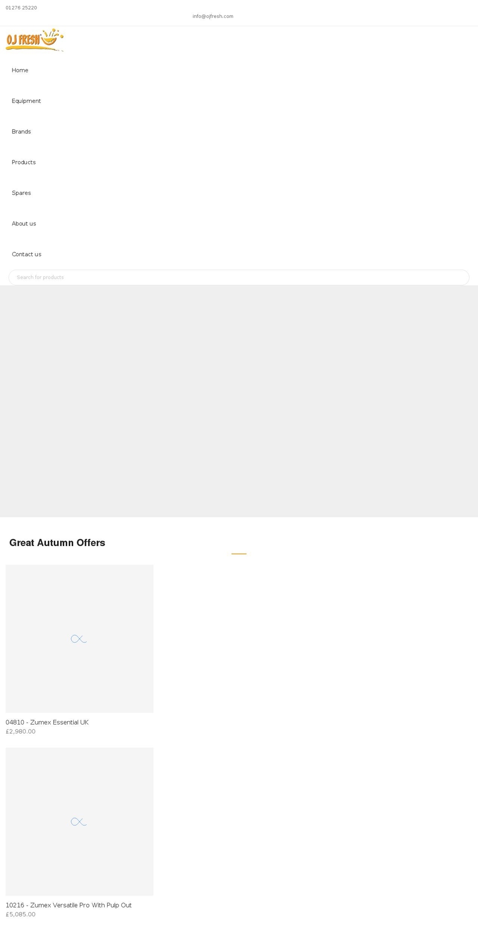 ojfresh.com shopify website screenshot