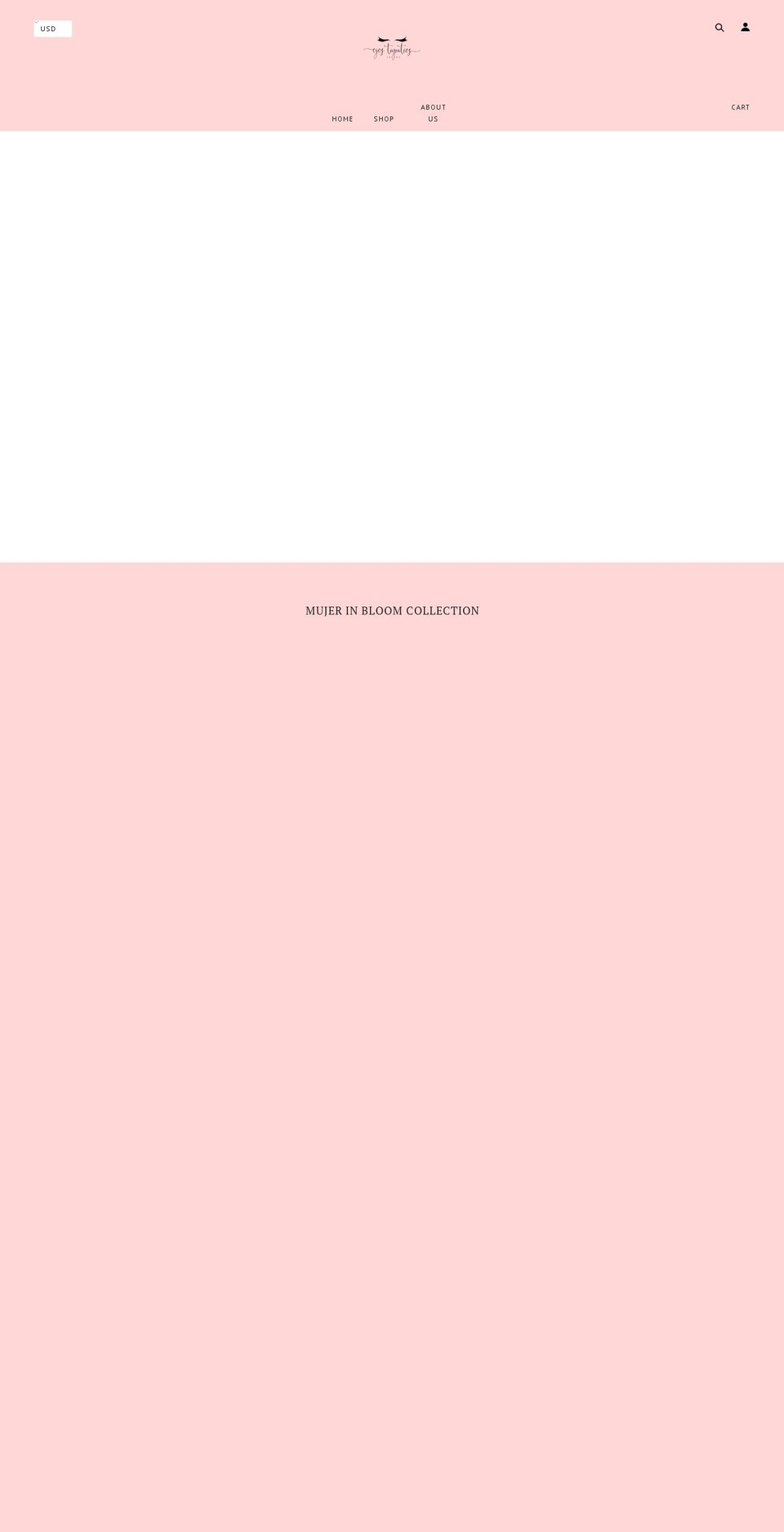 ojostapatioslashes.com shopify website screenshot