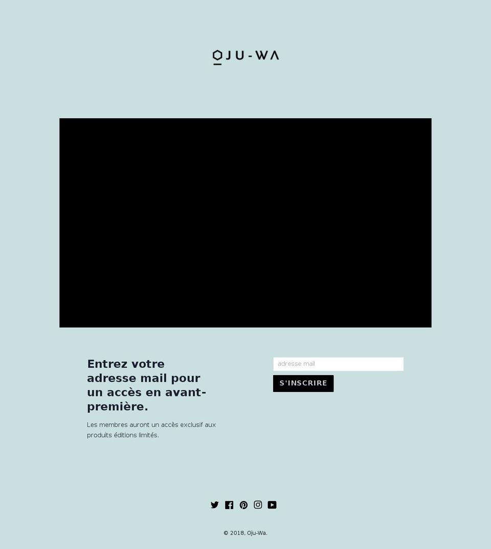 oju-wa.com — Shopify storefront screenshot