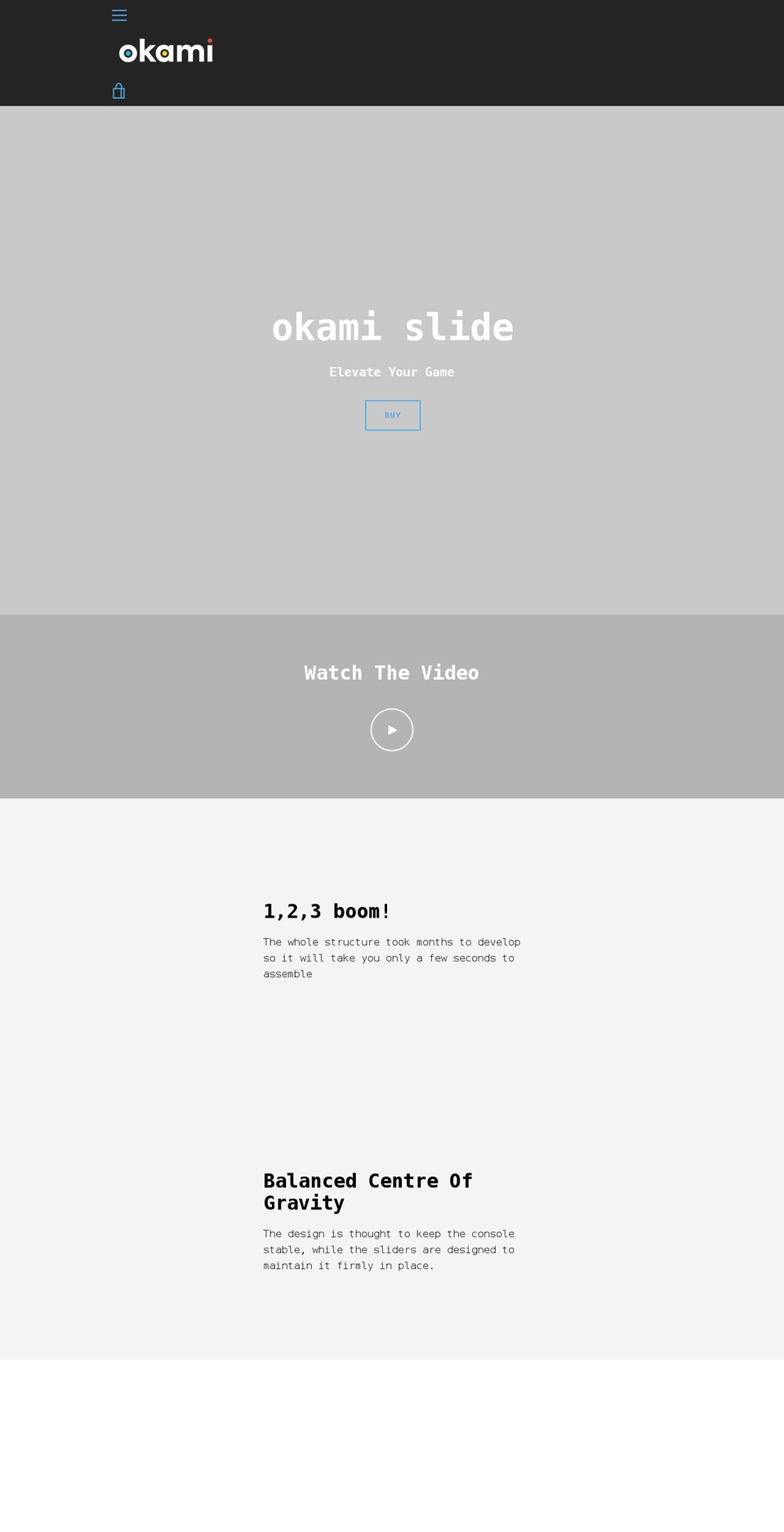 okamipad.com shopify website screenshot