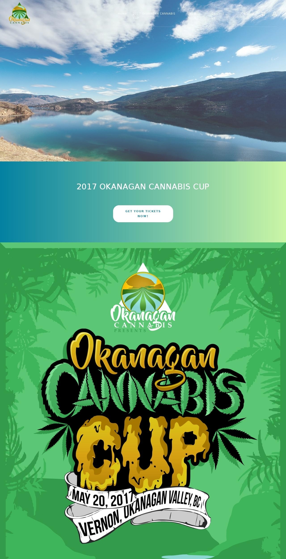 okanagancannabis.com shopify website screenshot