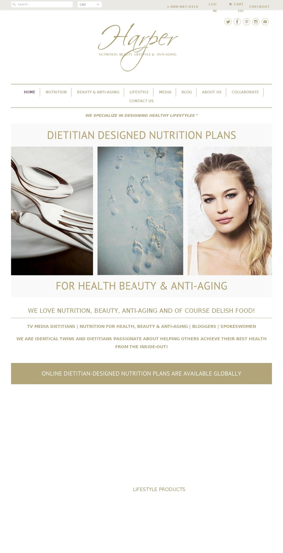 okanagandietitians.com shopify website screenshot
