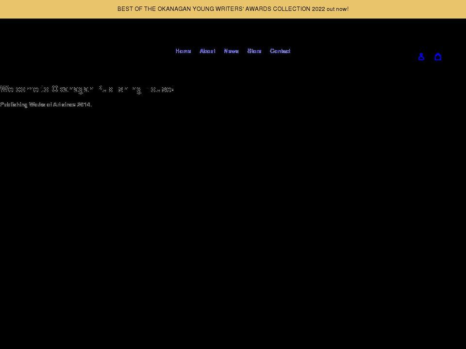 okanaganpublishinghouse.com shopify website screenshot