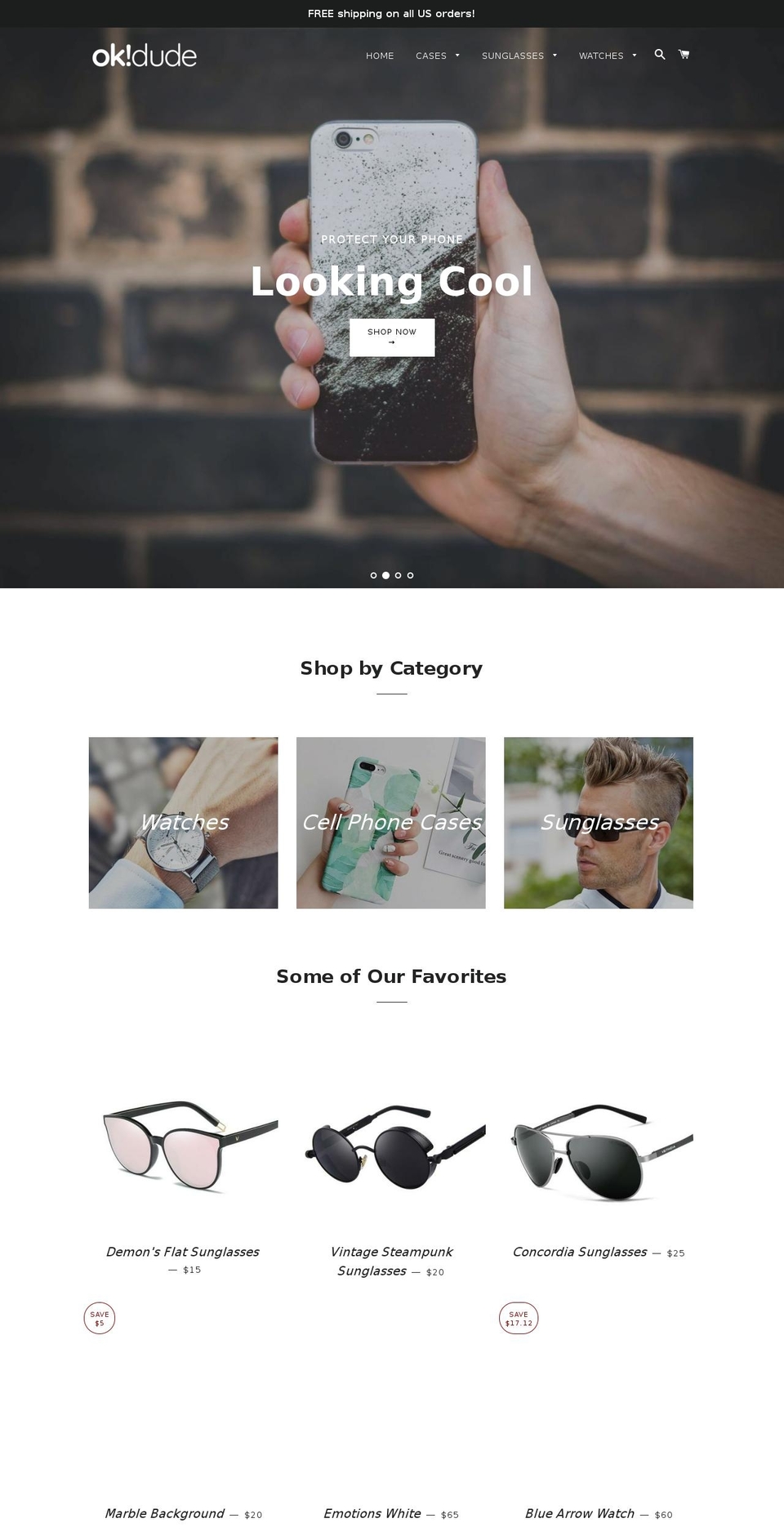 okaydude.com — Shopify storefront screenshot