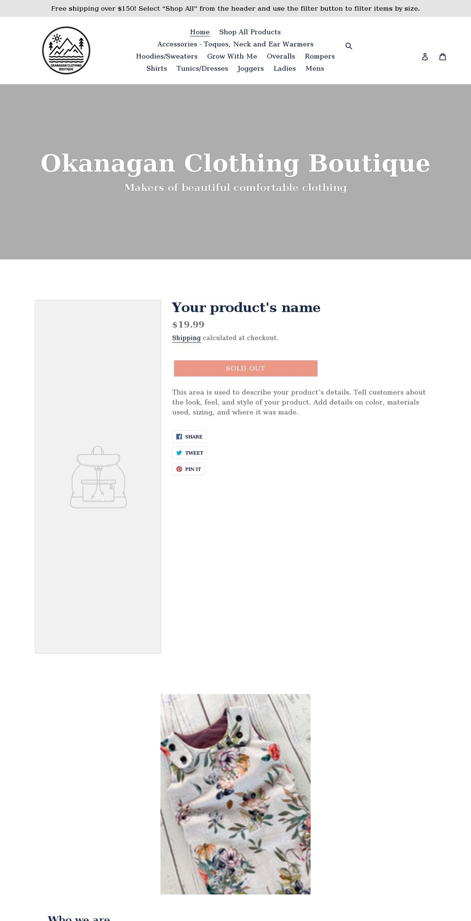 okclothingboutique.com shopify website screenshot