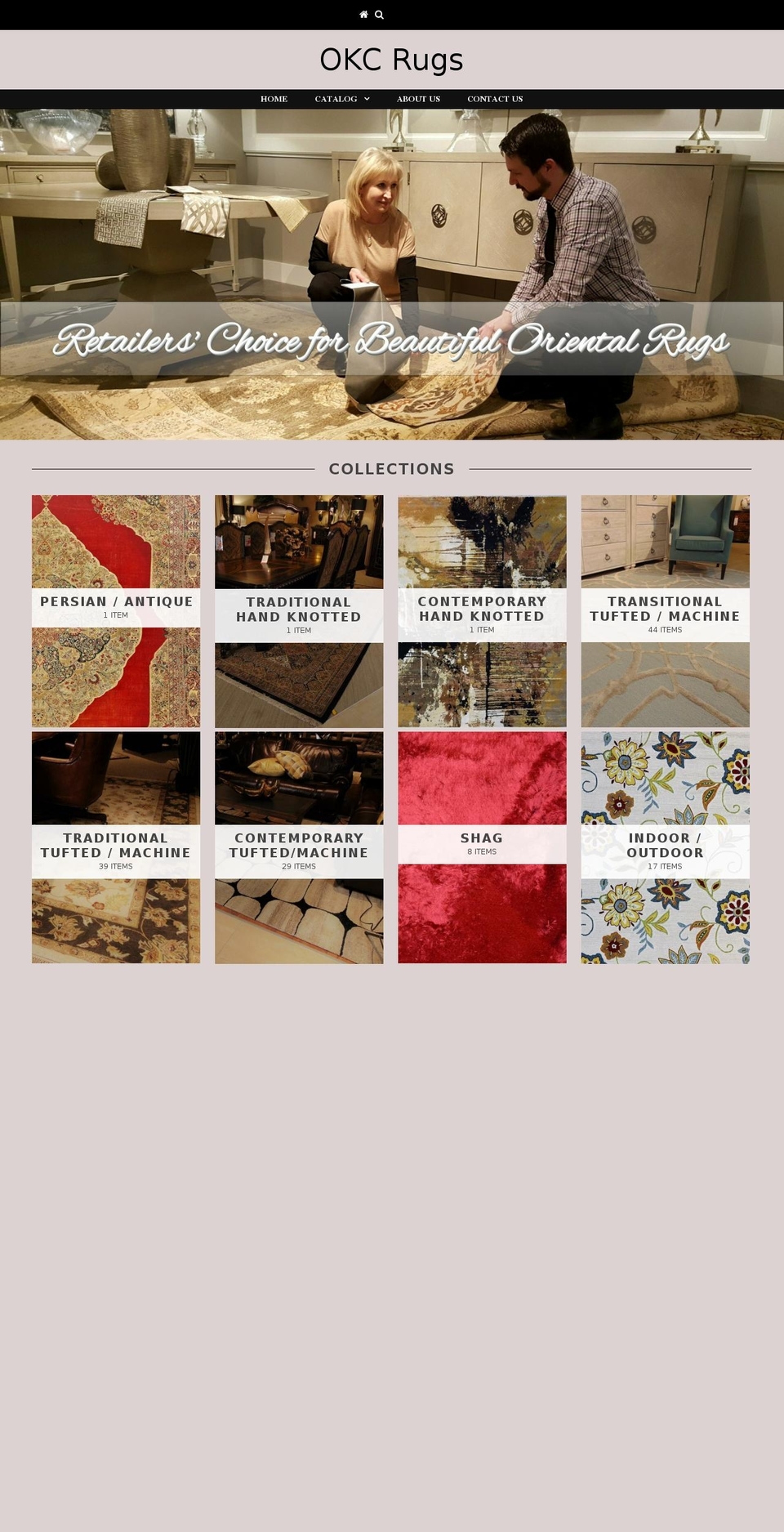 okcrugs.com — Shopify storefront screenshot