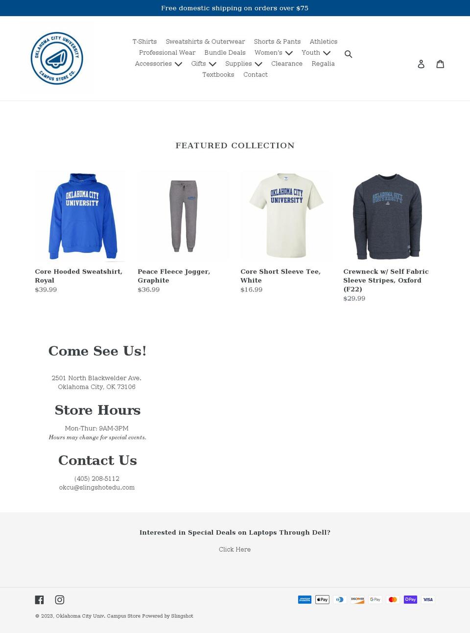 okcugear.com shopify website screenshot