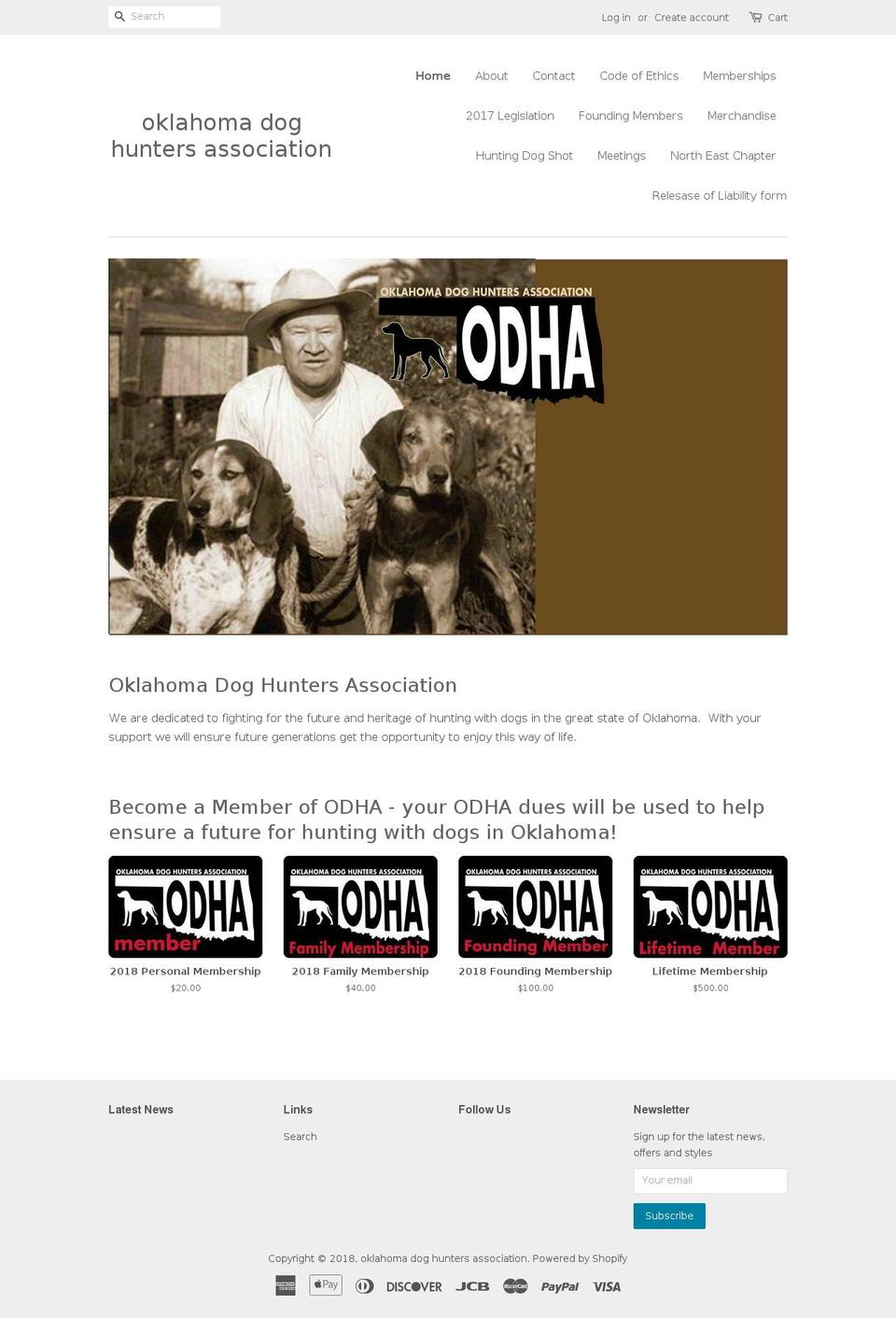 okdoghunters.com — Shopify storefront screenshot
