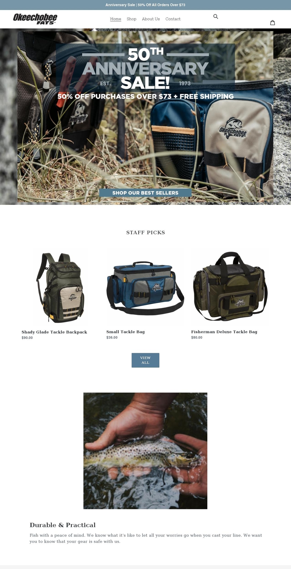 okeechobeefats.com shopify website screenshot