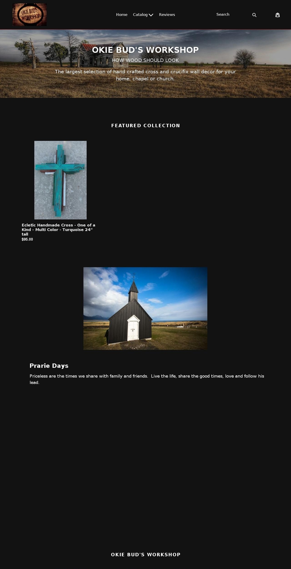 okiebudsworkshop.com — Shopify storefront screenshot