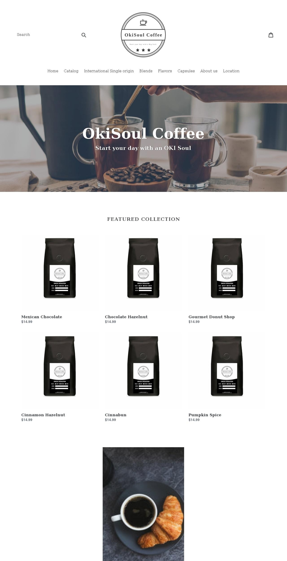okisoul.org shopify website screenshot