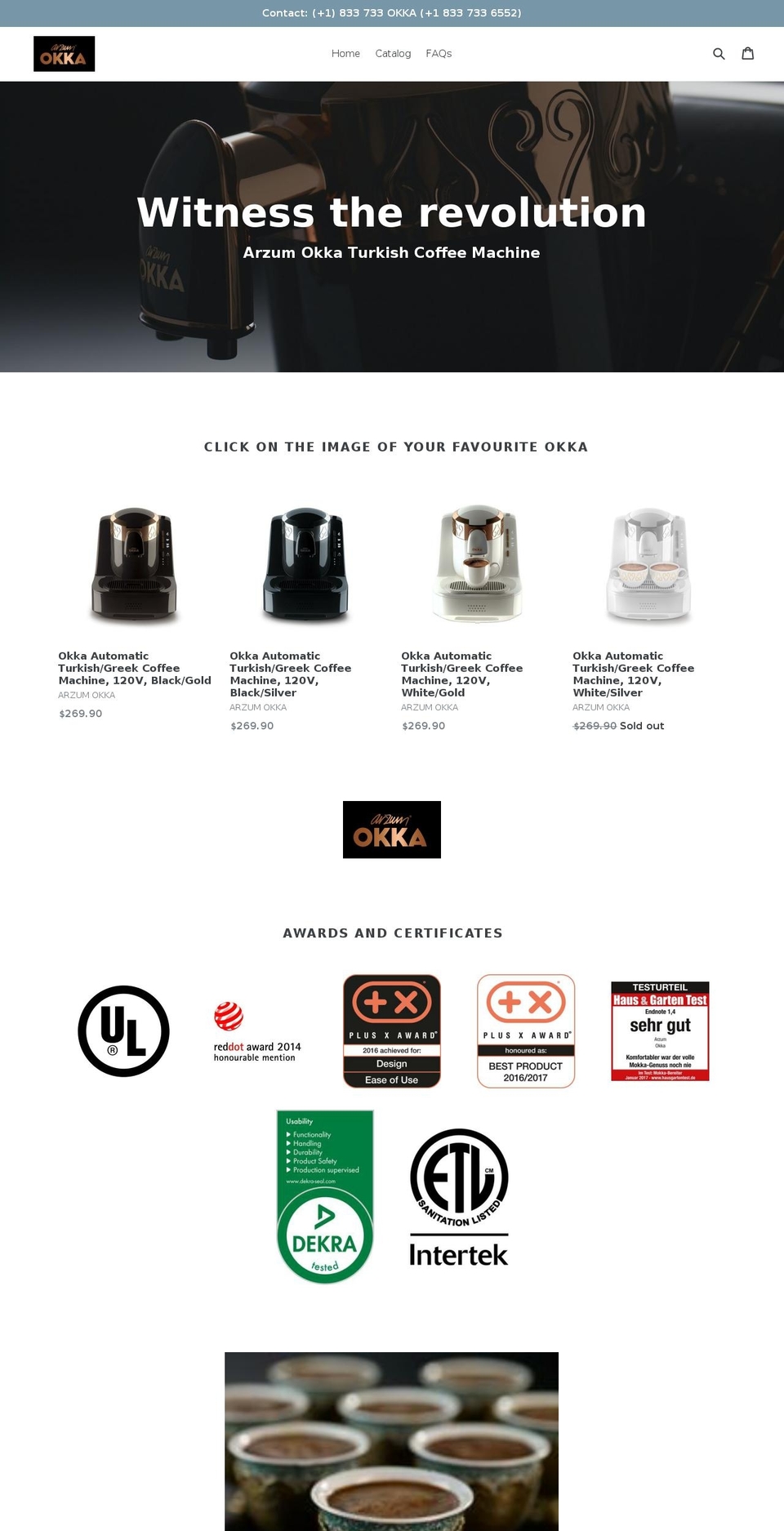 okkaforus.com shopify website screenshot