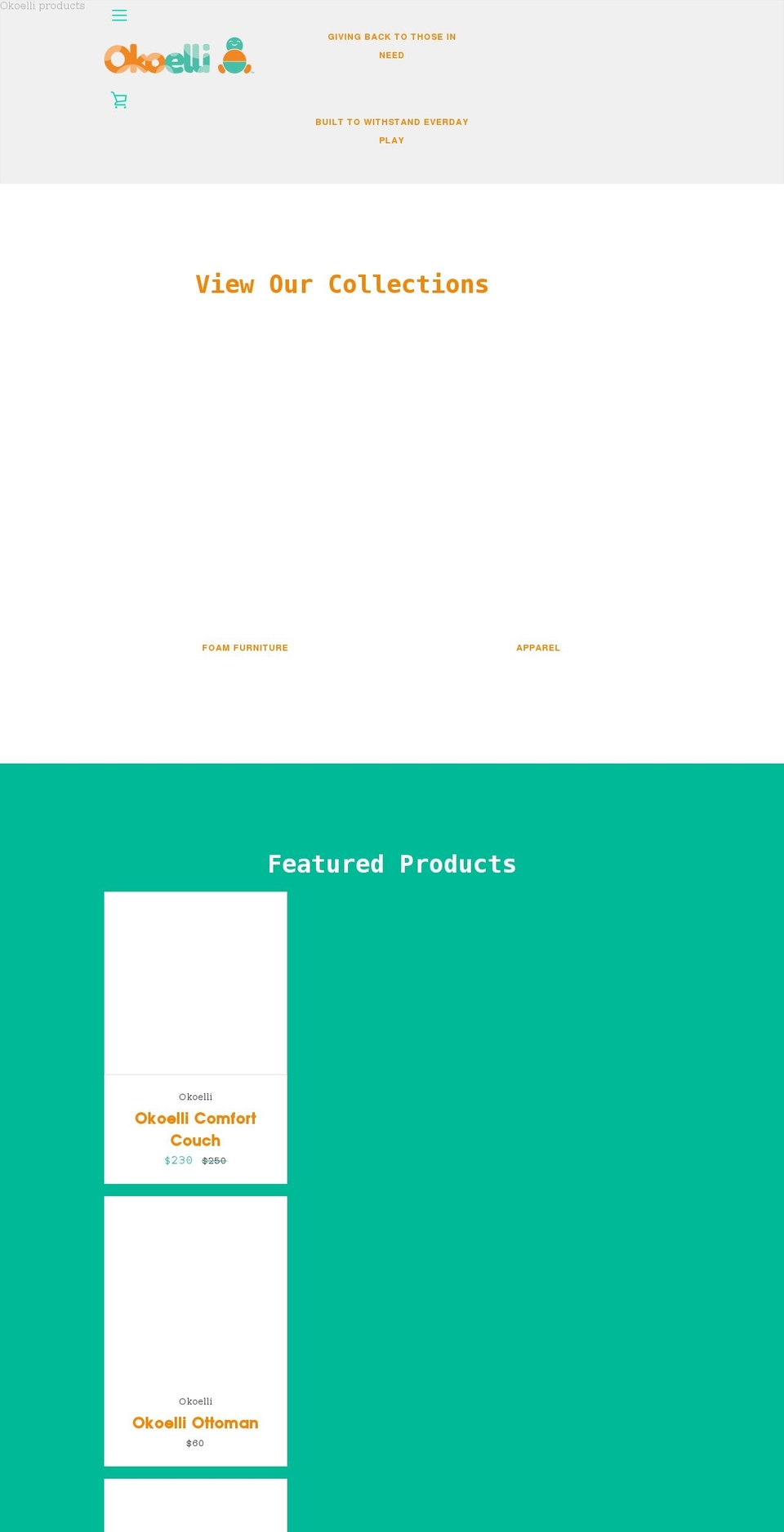 okoelli.com shopify website screenshot