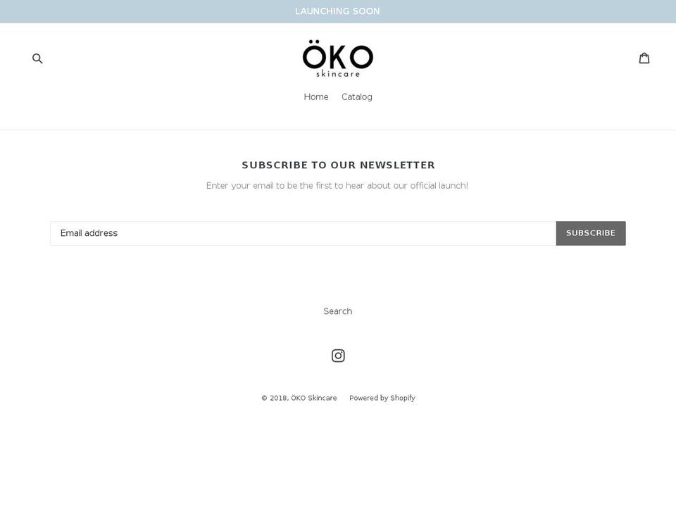 okoskincare.com — Shopify storefront screenshot