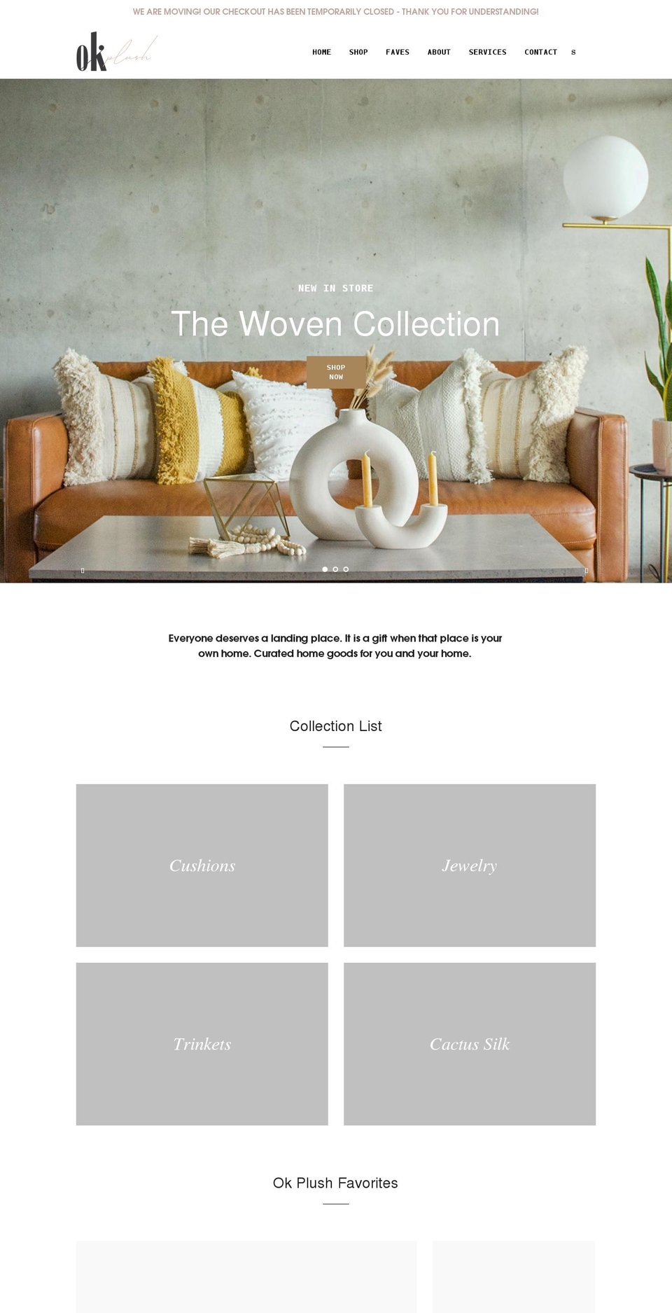 okplush.com shopify website screenshot