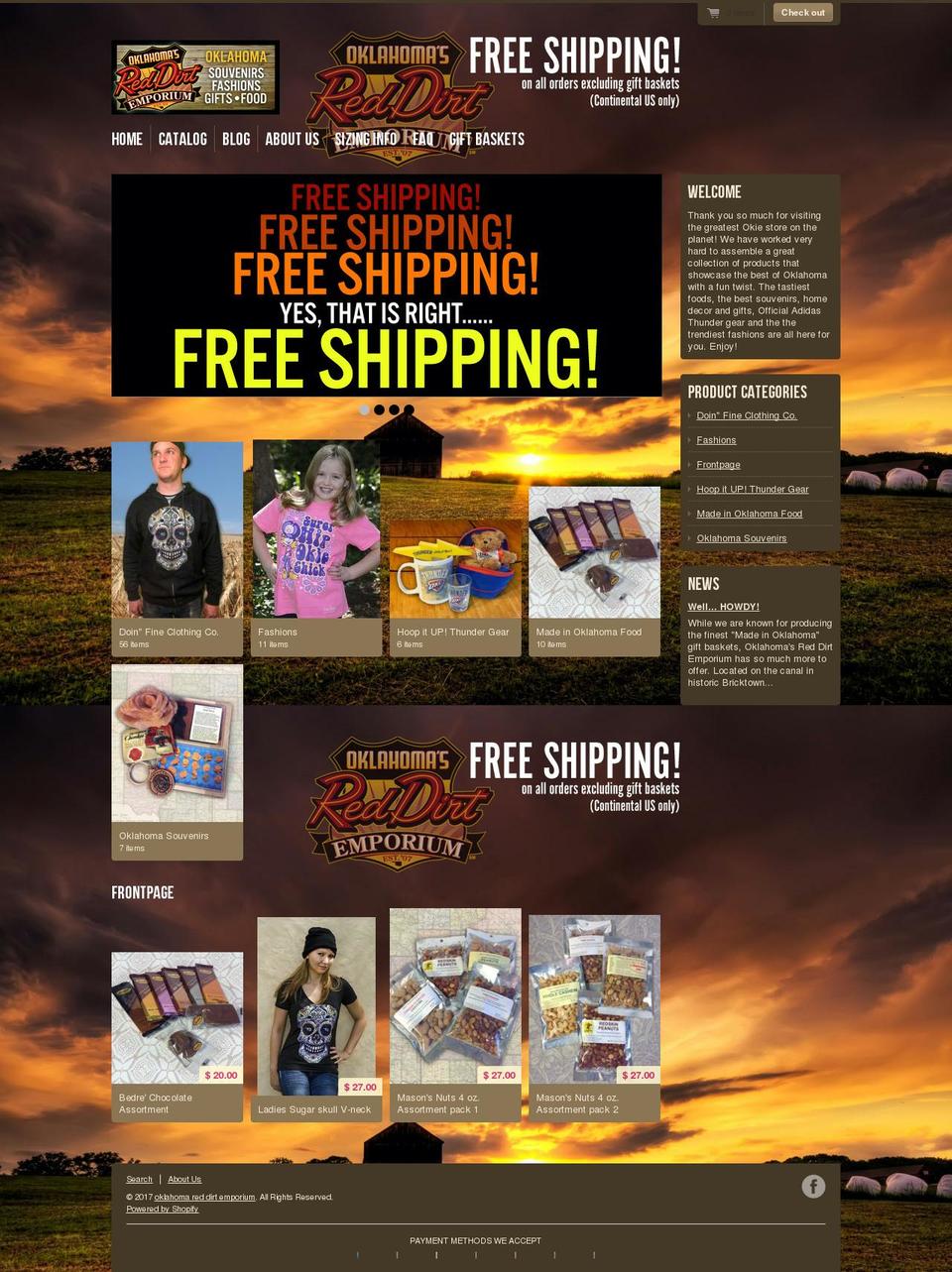 okreddirtemporium.com shopify website screenshot