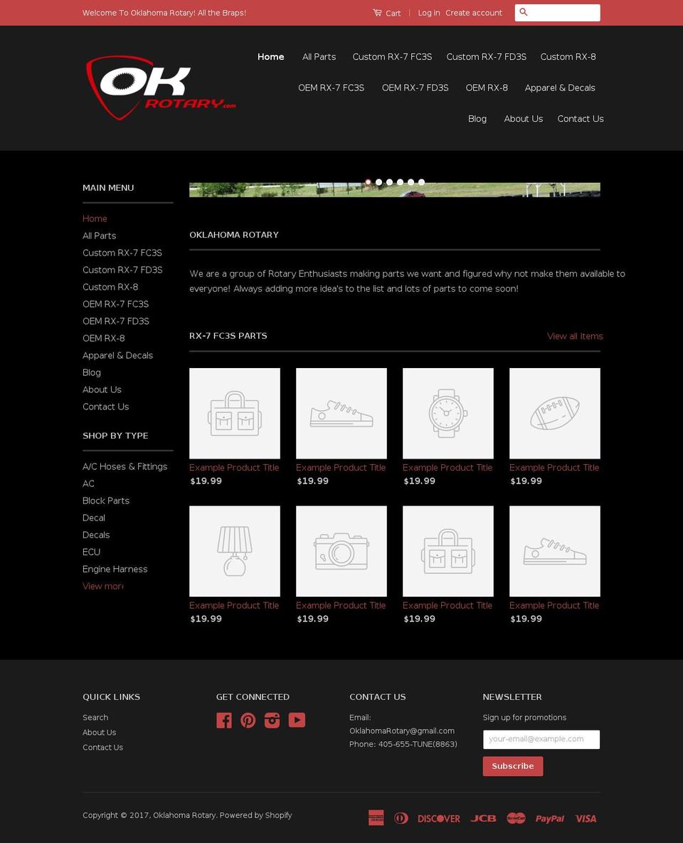 okrotary.com shopify website screenshot