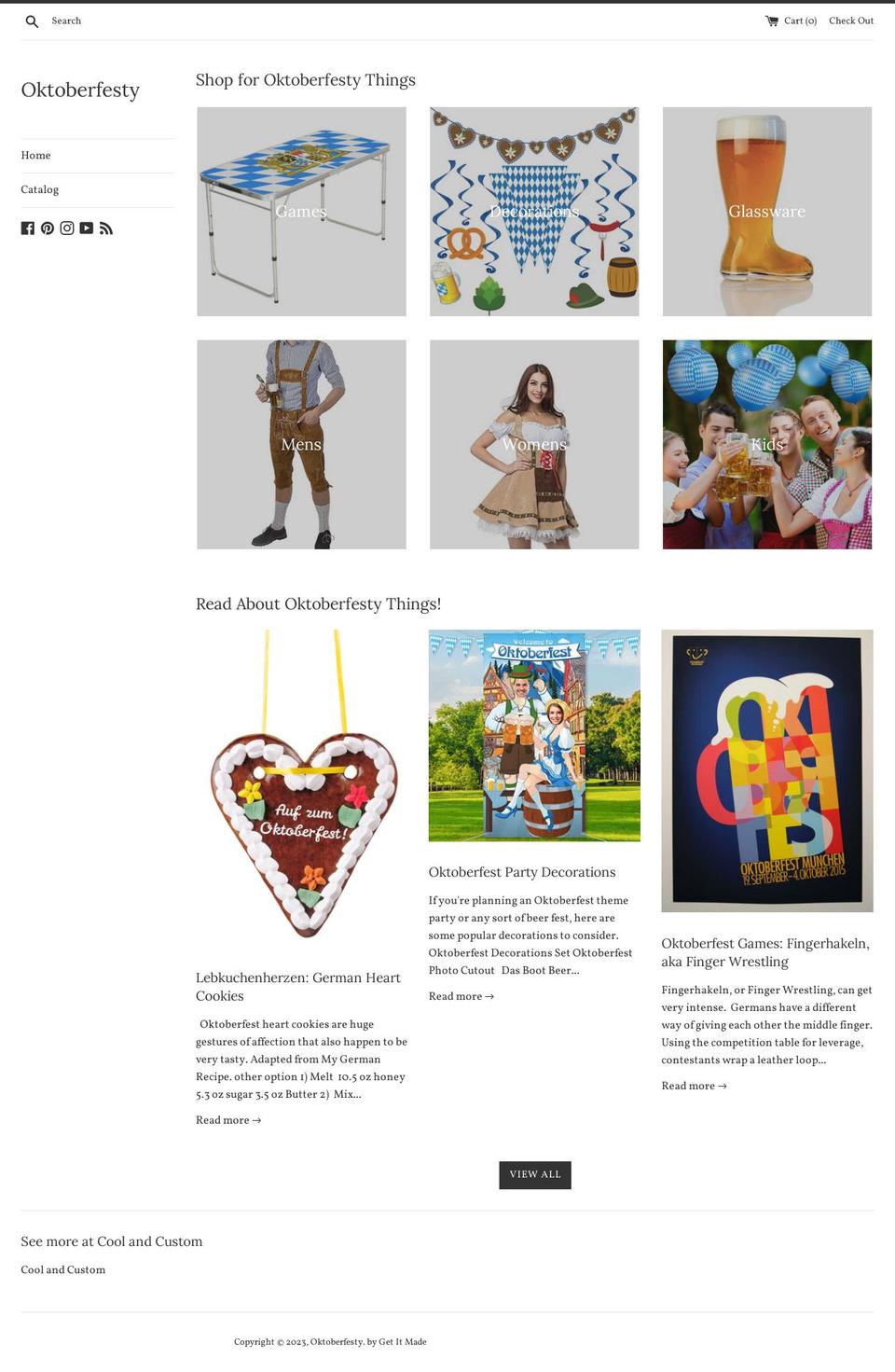 oktoberfesty.com shopify website screenshot