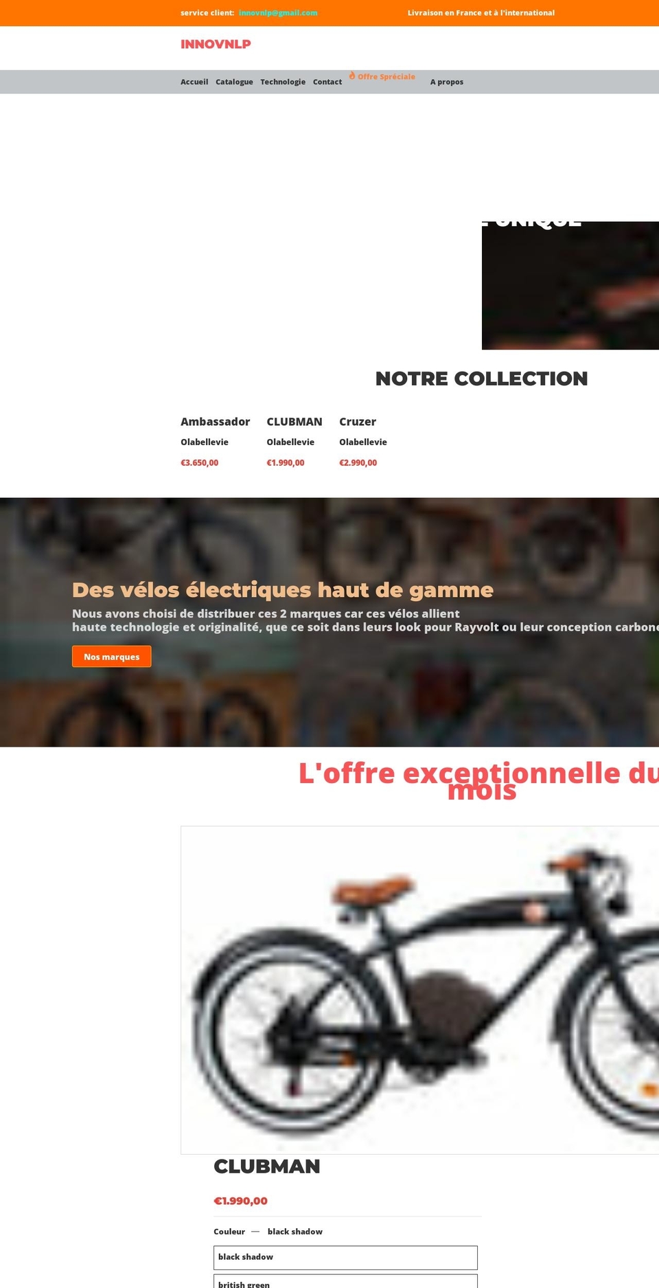 EcomSolid Shopify theme site example olabellevie.com