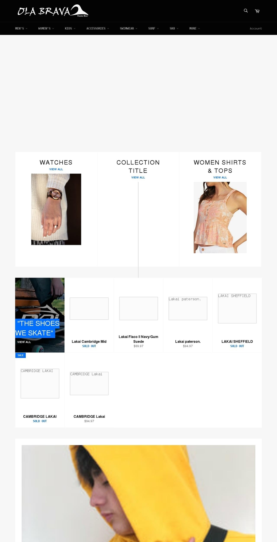 olabrava.net shopify website screenshot