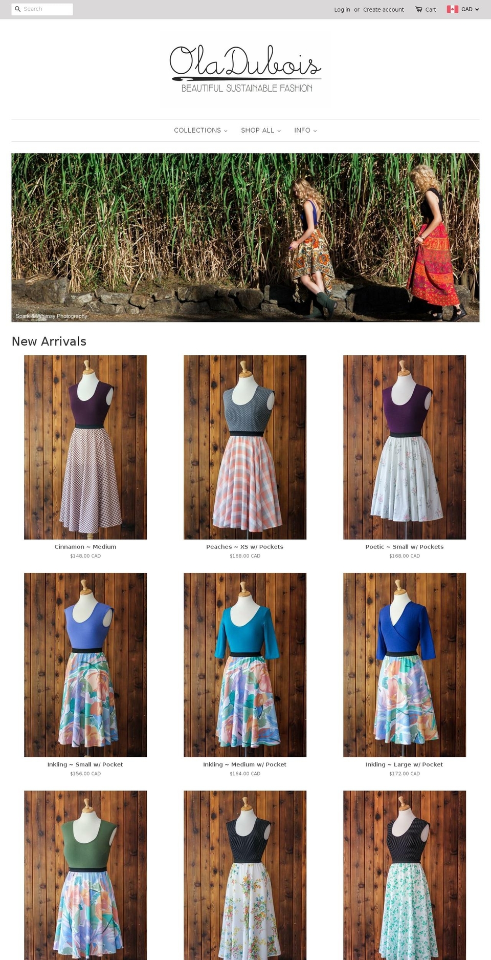 oladubois.ca shopify website screenshot