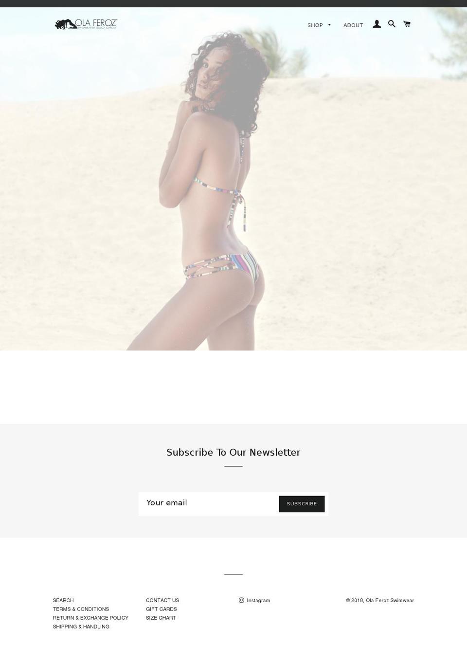 olaferoz.com — Shopify storefront screenshot