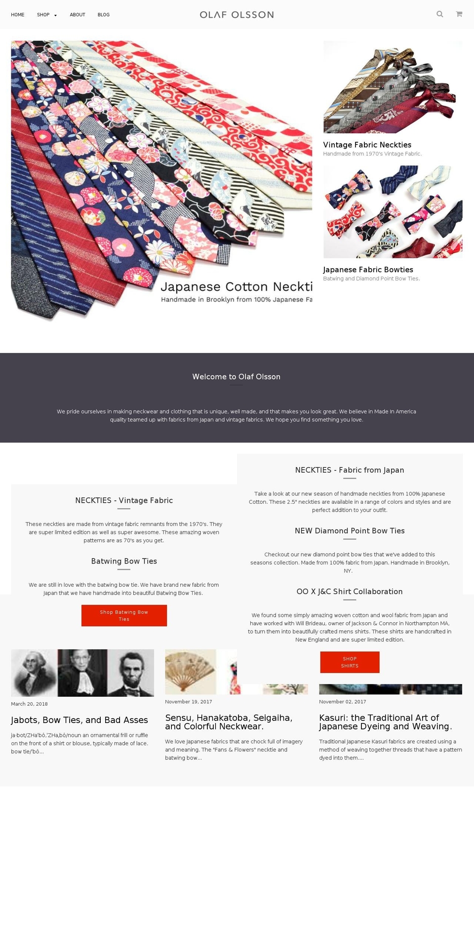 olafolsson.com shopify website screenshot