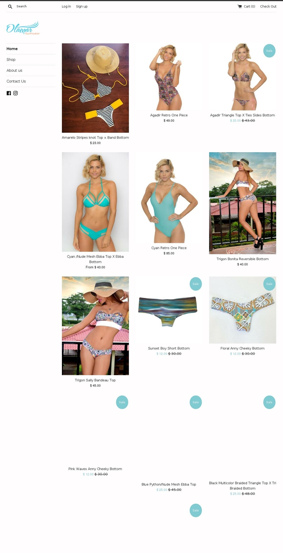 Floril-home- Shopify theme site example olamarswim.com