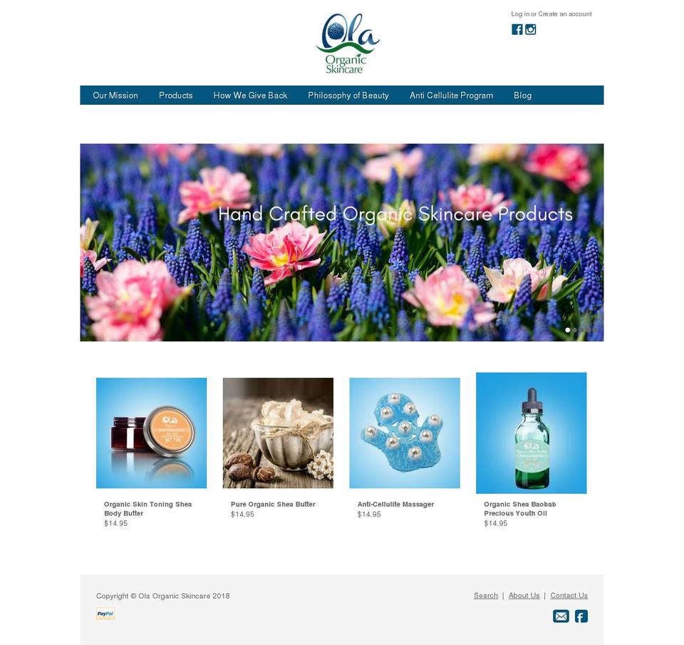 Copy of Copy of Adaptable Shopify theme site example olaorganicskincare.com