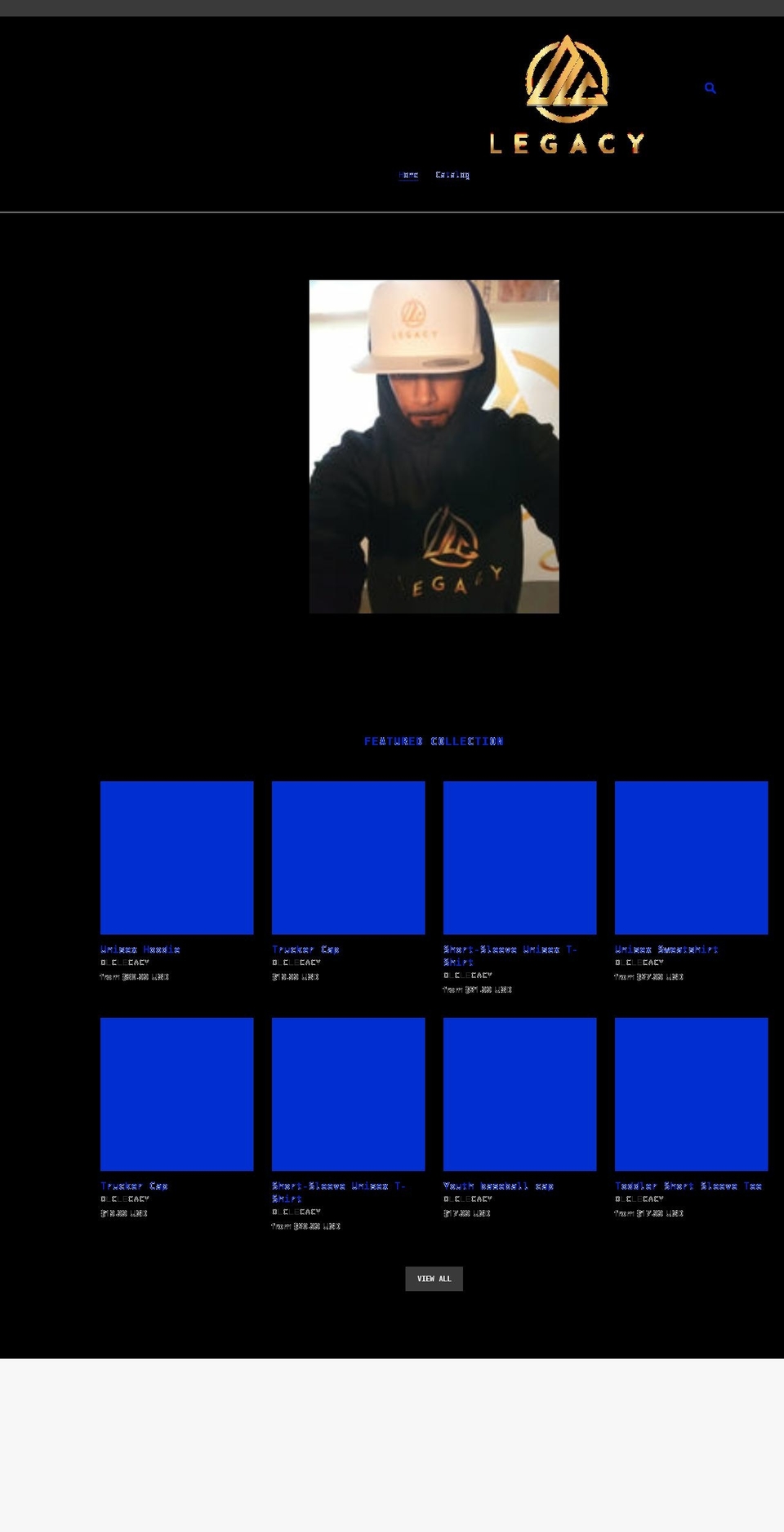 olclegacy.net shopify website screenshot