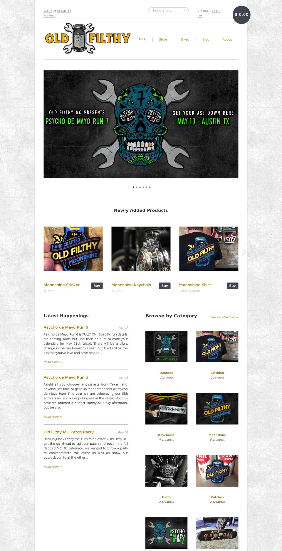 old-filthy.com shopify website screenshot