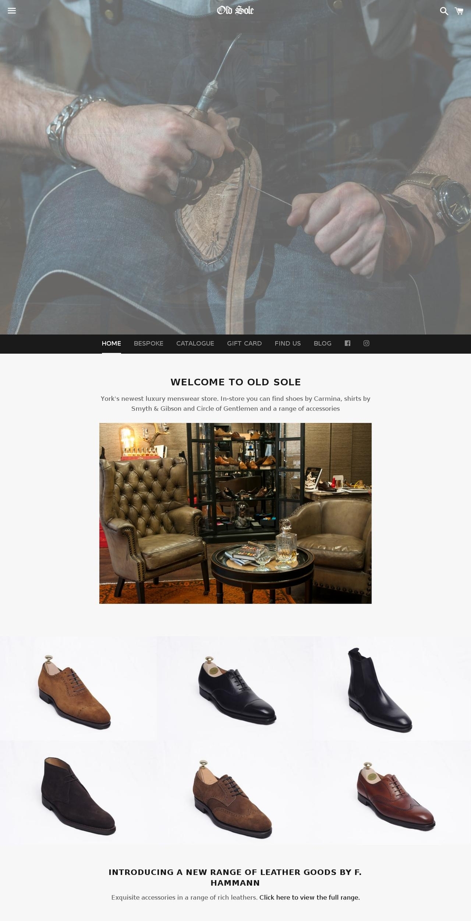 old-sole.com — Shopify storefront screenshot