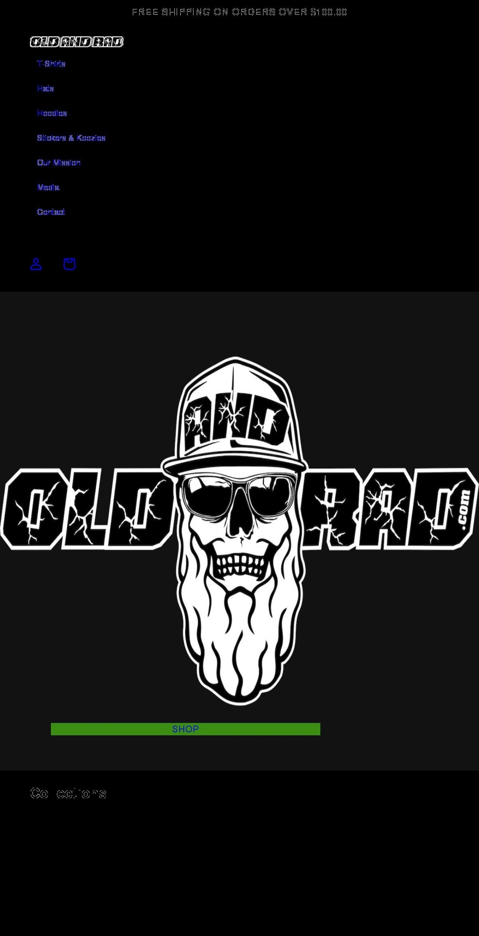 oldandrad.com shopify website screenshot