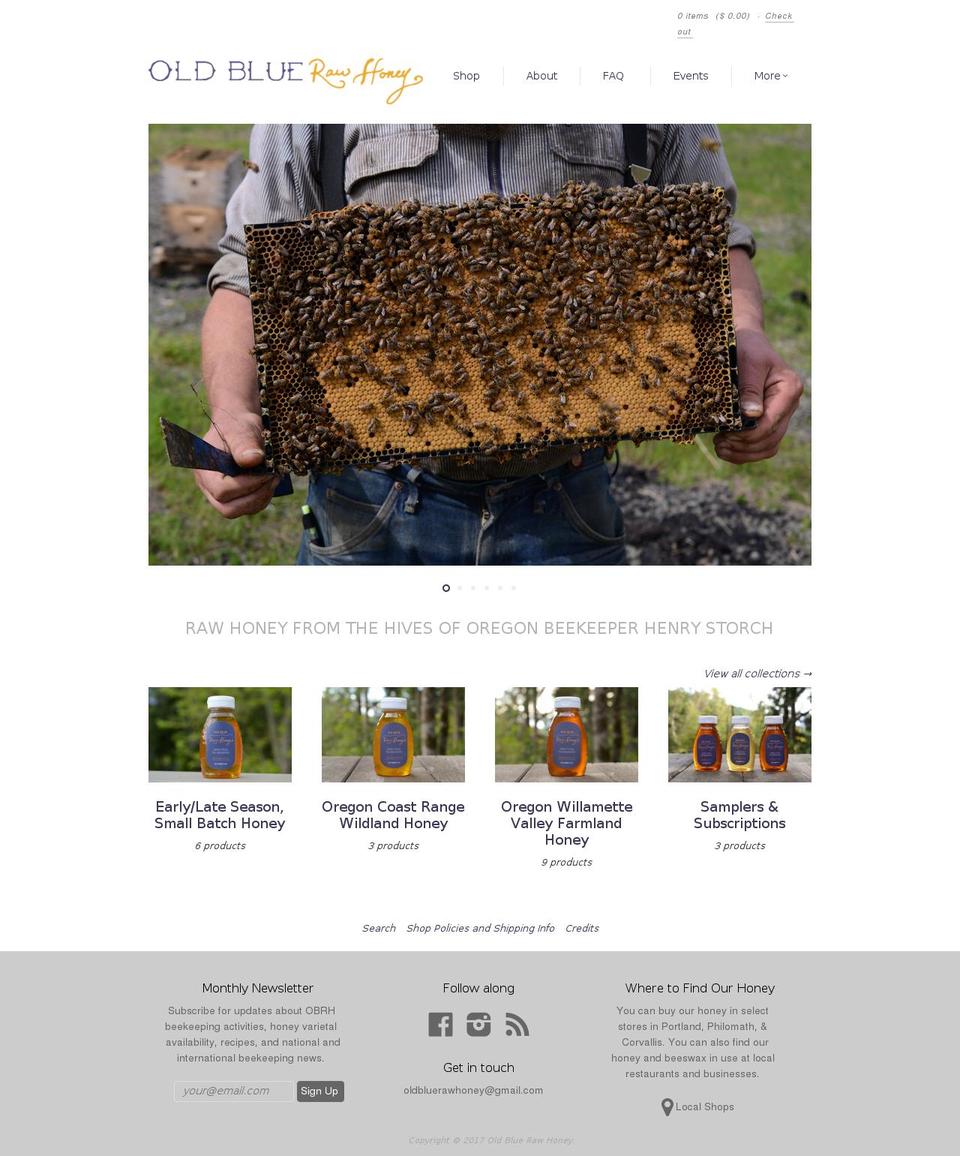 oldbluenaturalresources.com shopify website screenshot