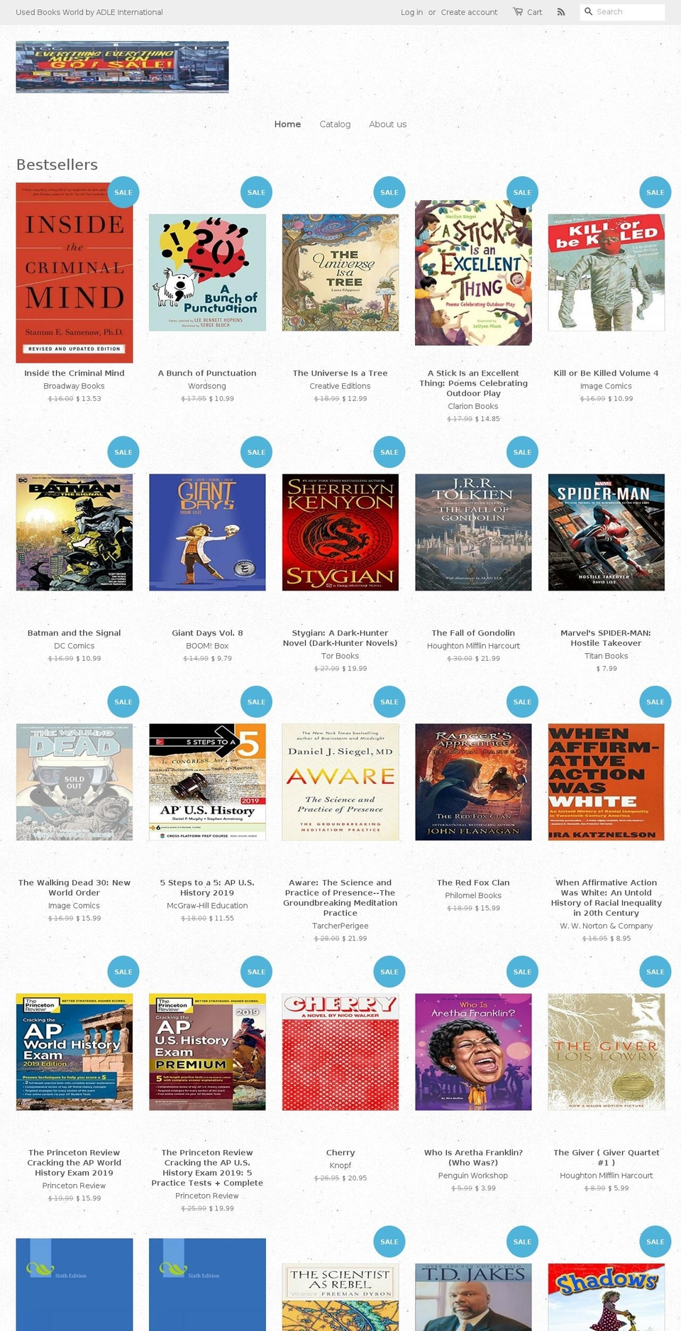 oldbooksworld.com — Shopify storefront screenshot