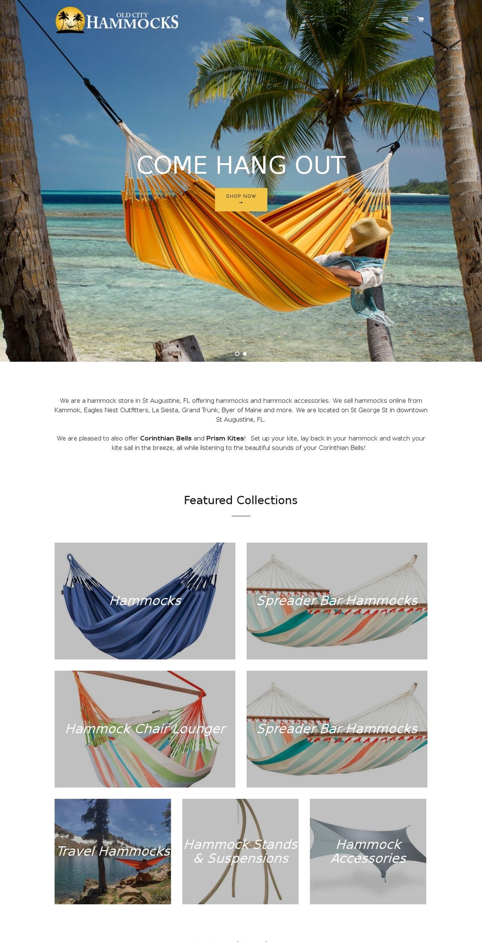 oldcityhammocks.com shopify website screenshot