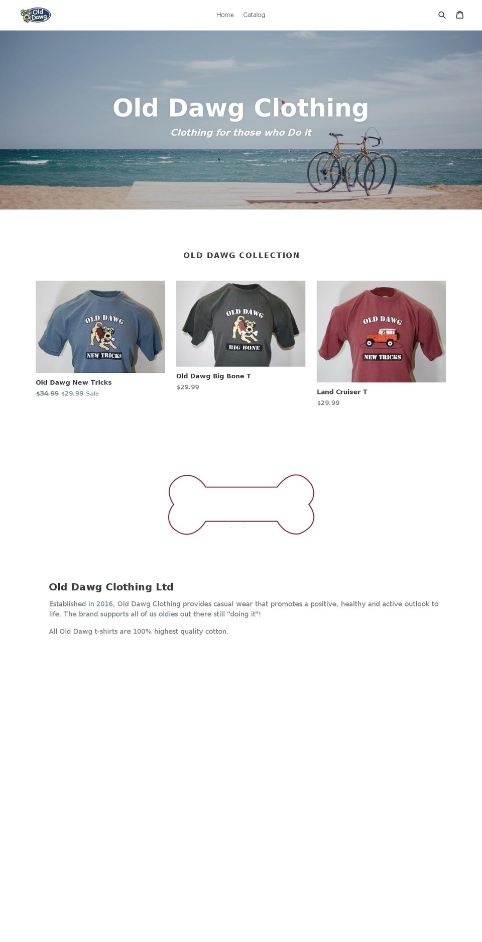 olddawgclothing.com — Shopify storefront screenshot