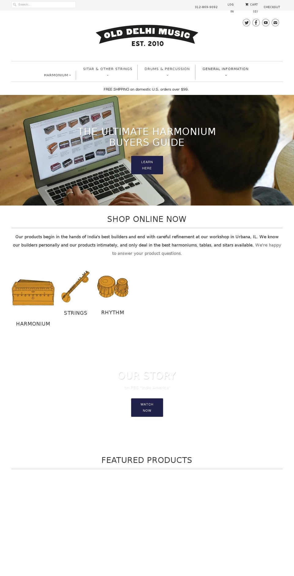 olddelhimusic.com shopify website screenshot